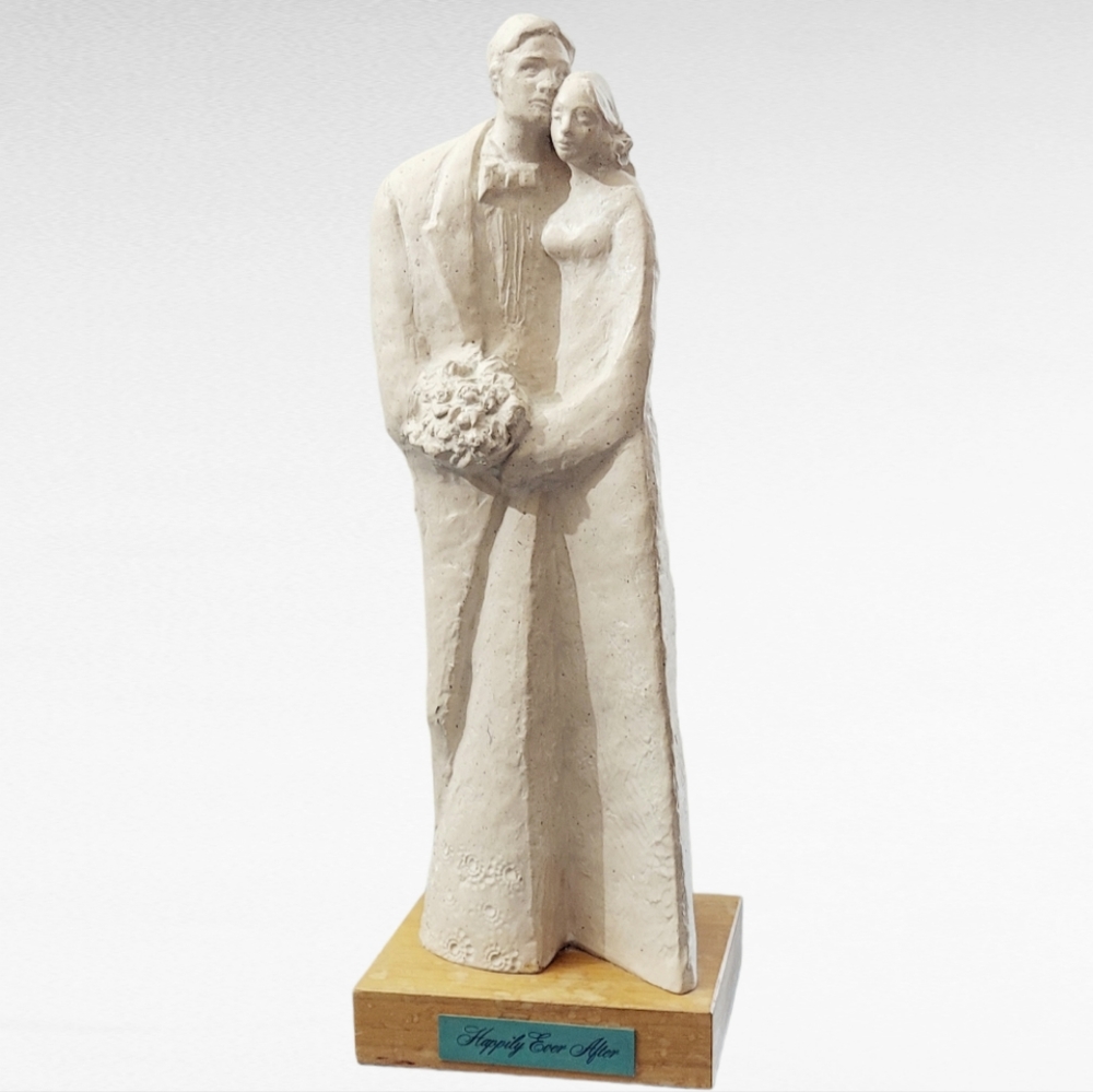 Vintage Claude LeClerc Bride/Groom Sculpture